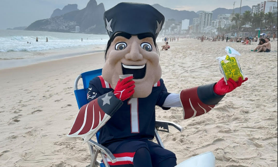 Patriots na praia da Barra