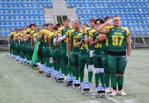 A Seleção Brasileira Sub-20 ficou em oitavo lugar no Mundial do Canadá. Foto: IFAF