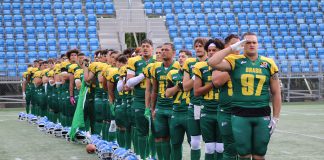 A Seleção Brasileira Sub-20 ficou em oitavo lugar no Mundial do Canadá. Foto: IFAF