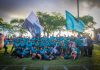 Time do Sergipe Redentores posa para foto após vitoria na estreia da BFA 2024 Foto: Nuala Habib
