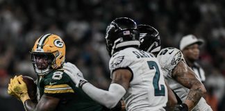 Green Bay Packers e Philadelphia Eagles fizeram história da NFL no Brasil. Foto: Jayson Braga