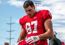Packers assinam com tight end australiano Thomas Yassmin Temporada longa de Thomas Yassmin na Universidade de Utah (Foto: Divulgação Universidade de Utah)