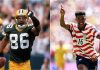 Antonio (esquerda) e Alex (direita): destaques em suas respectivas modalidades esportivas. (Foto: Jonathan Daniel/Allsport; Jared C. Tilton/FIFA)