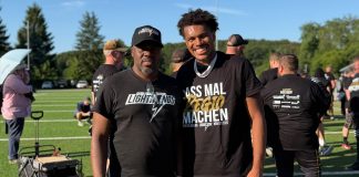 Adilson e Thalys Almeida, pai e filho vivendo um sonho (Foto: Divulgação Lightnings)