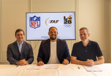 IFAF, COI e NFL oficializam acordo promocional conjunto rumo a LA28