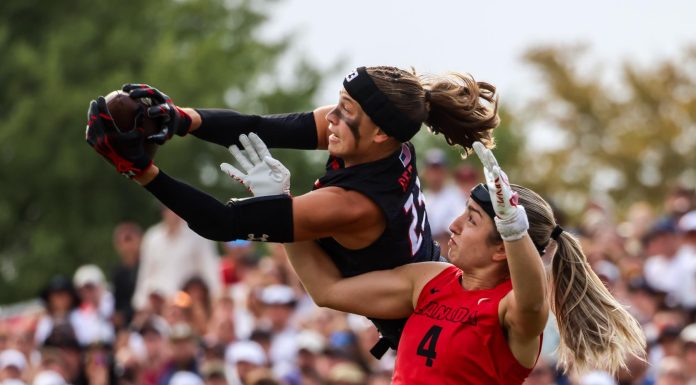 Izzy Geraci é a nova embaixadora da liga profissional de flag football da NFL/TMRW Sports