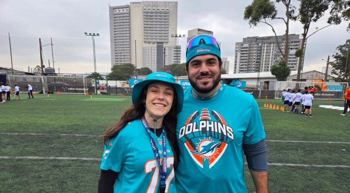 Gabi Bank e Lucas Rossetti explicam a dedicação total ao Flag Football