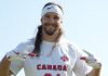 Ex-jogador da CFL Marc-Antoine Dequoy, agora integrante da seleção masculina canadense de flag football (Imagem: The Canadian Press/Handout — Football Canada)