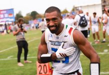 Jordan Bouah #23, campeão europeu que permaneceu na convocação na Alemanha (Foto: Johannes Missenharter)