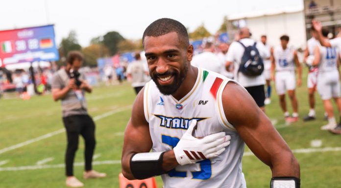 Experiência e renovação levam Itália às Olimpíadas Jordan Bouah #23, campeão europeu que permaneceu na convocação na Alemanha (Foto: Johannes Missenharter)