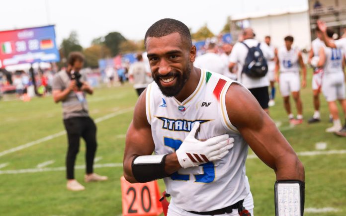 Jordan Bouah #23, campeão europeu que permaneceu na convocação na Alemanha (Foto: Johannes Missenharter)
