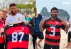 Flamengo Imperadores faz novo lançamento de camisa com Russell Wilson no Rio
