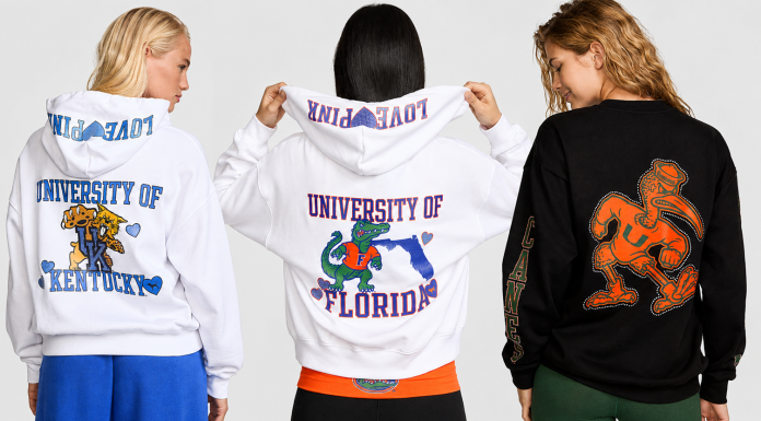 Victoria’s Secret lança coleção PINK inspirada em 14 time do college Coleção Game Day das equipes tradicionais do college. (Imagem: Divulgação)