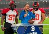 Flamengo Imperadores encara Vasco pela última rodada da Superliga Jogadores do Flamengo Imperadores na inserção da Globo em clima de NFL Rio Game (Imagem: Divulgação Flamengo Imperadores)