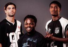 Vasco e Approve lançam coleção da NFL A coleção tem jersey, camiseta e regata, todas oversized. (Imagem: Divulgação Vasco da Gama / Approve)