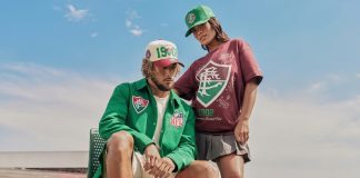 Linha conta com bonés, camisetas e jaqueta e tem Guga como rosto da campanha. (Imagem: New Era)