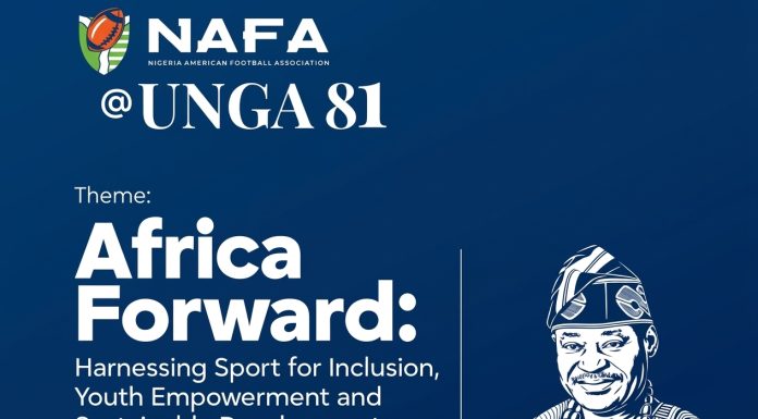 Nigéria levará futebol americano para a ONU