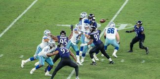 Rio Game é o jogo internacional mais visto da história da NFL Segundo a CBS Sports, a audiência do Rio Game chegou a mais de 30 milhões de espectadores no pico nos EUA. (Foto: Jeth Wilson / 50 Jardas)