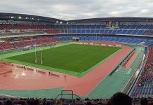 NFL volta a olhar para o Japão após sucesso histórico na Austrália Partida de rúgbi no Nissan Stadium em Yokohama. (Imagem: HKT 1989)