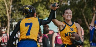 As mexicanas do Miners: Silvana Munoz #7 (MVP Ataque) e Carolina Gisell #4 (MVP Geral) - Foto: Yan Barros