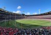 O MCG lotado durante a Grande Final da AFL de 2022; a partida atraiu um público de 100.024 espectadores. (Foto: Divulgação MCG)