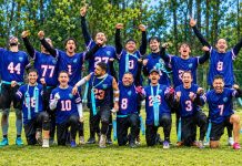 Em casa e invicto, Leme Lizards é campeão da Série B masculina de Flag Football 2026