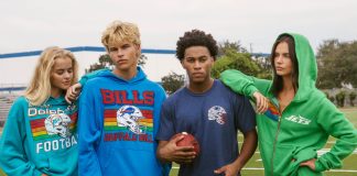 A Aviator Nation leva seu característico estilo californiano descolado para a NFL com uma nova coleção lançada a tempo da Week 3. (Imagem: Divulgação)