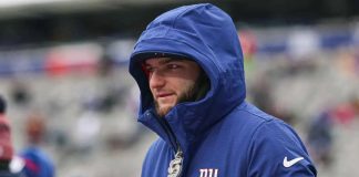 Cam Skattebo, running back dos New York Giants (Foto: Vincent Carchietta)