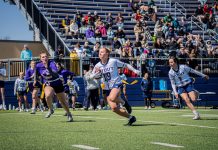 Dez universidades entram no College Flag Football feminino nos EUA Jogo entre UW-Stout e University of Northwestern–St. Paul, que iniciaram seus programas de College Flag Football em 2025. (Imagem: Divulgação UW-Stout Athletics)