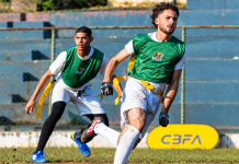 Seleção Brasileira Sub-23 de flag football faz training camp em São Paulo